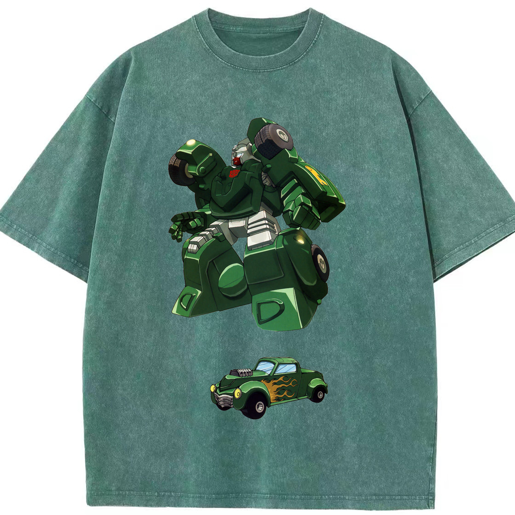 （画像用）  綿100% ヴィンテージ風 半袖Tシャツ（フロントプリント）